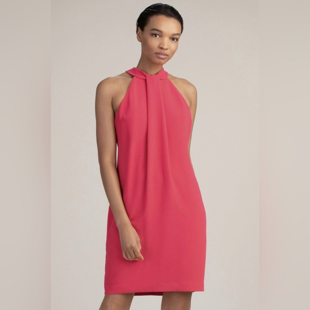 Trina Turk Grove High Neck halter Shift Dress size 10 Barbie, Elle woodsβ